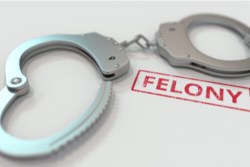 handcuff with felony sign